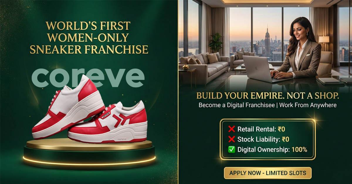 Coreve - World's First Women-Only Sneaker Franchise - Build Your Empire, Not a Shop - Digital Franchise Opportunity